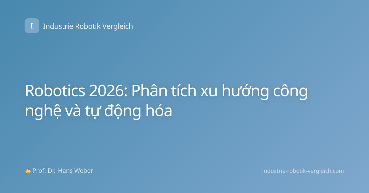 Robotics 2026: Phân tích xu hướng công nghệ và tự động hóa