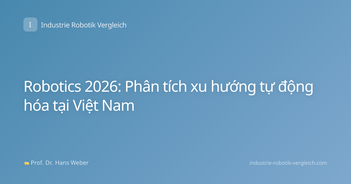 Robotics 2026: Phân tích xu hướng tự động hóa tại Việt Nam