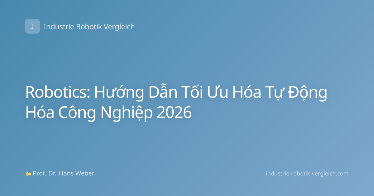 Robotics: Hướng Dẫn Tối Ưu Hóa Tự Động Hóa Công Nghiệp 2026