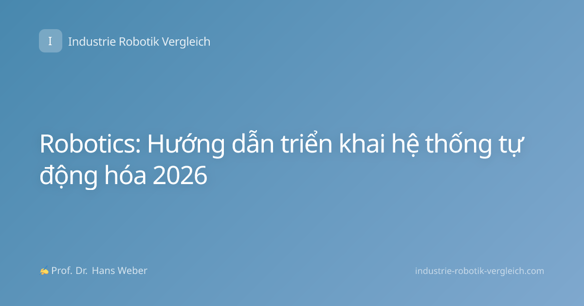 Robotics: Hướng dẫn triển khai hệ thống tự động hóa 2026