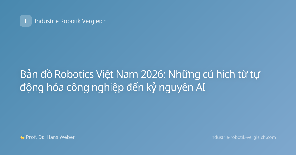 Bản đồ Robotics Việt Nam 2026: Những cú hích từ tự động hóa công nghiệp đến kỷ nguyên AI