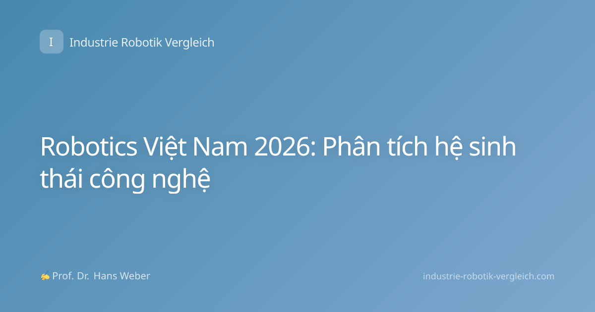 Robotics Việt Nam 2026: Phân tích hệ sinh thái công nghệ